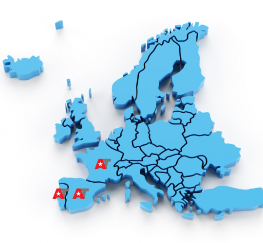 Mapa europeo de contacto
